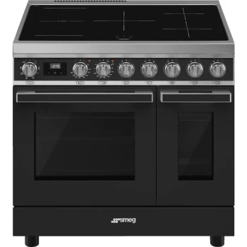 SMEG Portofino CPF92IMA Electric Range Cooker with Zone induction hob Hob - Anthracite - A Rated