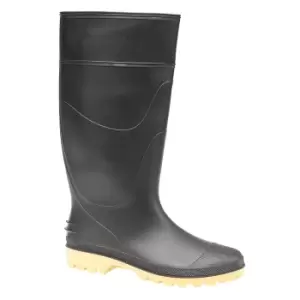 Dikamar Pricebuster/Evora Wellington / Mens Boots / Plain Rubber Wellingtons (8 UK) (Black)