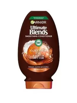 Garnier Ultimate Blends Coconut Oil Frizzy Hair Conditioner 400ml - wilko