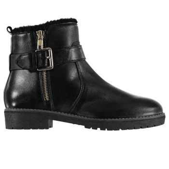 Linea Rugged Zip Boots - Black