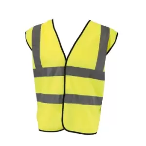 Glenwear Class 2 High Vis Vest (XXL) (Yellow) - Yellow