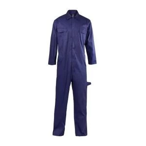 Coverall Basic XXL with Popper Front Opening PolyCotton Navy RPCBSN50