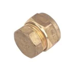 Plumbsure Compression Stop end Dia15mm Pack of 10