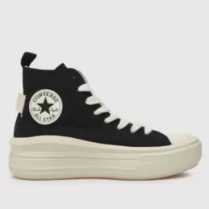 Converse Black All Star Hi Move Girls Youth Trainers