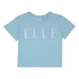 Elle Elle Cropped T Shirt - Blue