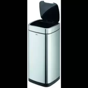 Durable 342323 342323 Garbage bin 35 Stainless steel Silver on-touch lid