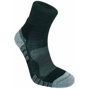Bridgedale Mens WoolFusion Trail Light Socks Black Silver Large