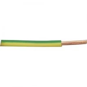Jumper wire H07V U 1 x 4 mm2 Green yellow XBK Kabel