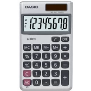 Casio SL300SV Pocket Calculator 8 Digit Display