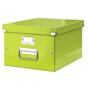 Leitz Click And Store Collapsible A4 Medium Storage Box Green