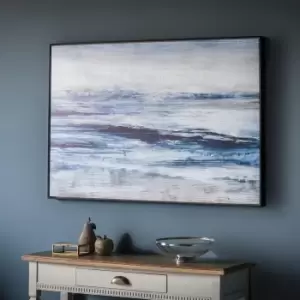 Blue Seas Framed Art 123x82cm Blue and White