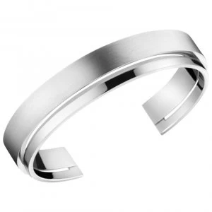 Calvin Klein Unite Silver Stainless Steel Ladies Bangle Jewellery KJ6AMF08010M RRP 79