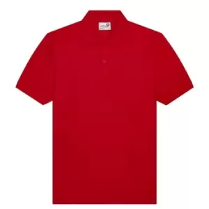 Awdis Boys Academy Pique Polo Shirt (L) (Red)