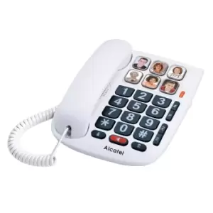 Alcatel Tmax 10 Big Button Corded Phone, white