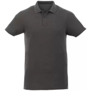 Elevate Liberty Mens Short Sleeve Polo Shirt (S) (Heather Charcoal)