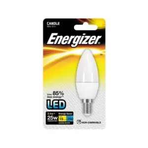 Energizer E14 Warm White Blister Pack Candle 3.3w 250lm - S8698