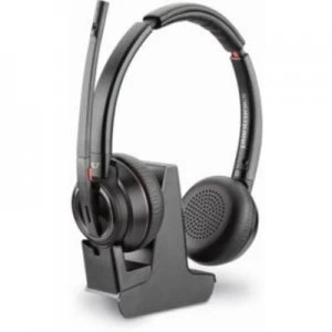 Plantronics Savi W8220 Spare headset DECT Cordless, Stereo On-ear Black