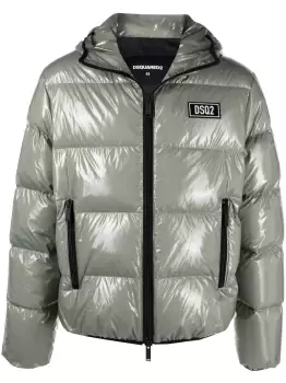 DSQUARED2 Hooded Puffer Jacket Green