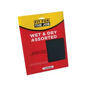 Rodo Fit for the Job Wet & Dry 23 x 28cm Assorted x 5 FFJAWD5A