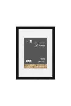 Skava A4 Wooden Picture Frame With 15 x 20cm Mount & Glass Front