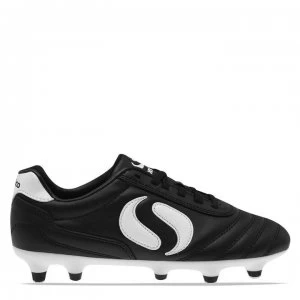 Sondico Strike Soft Ground Childrens Football Boots - Black/White