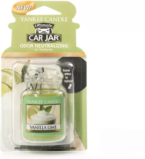 Vanilla Lime (Pack Of 10) Yankee Candle Car Jar Air Freshener