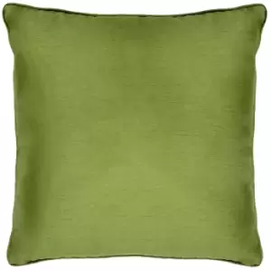 Fiji Faux Silk Cushion Green / 43 x 43cm / Polyester Filled