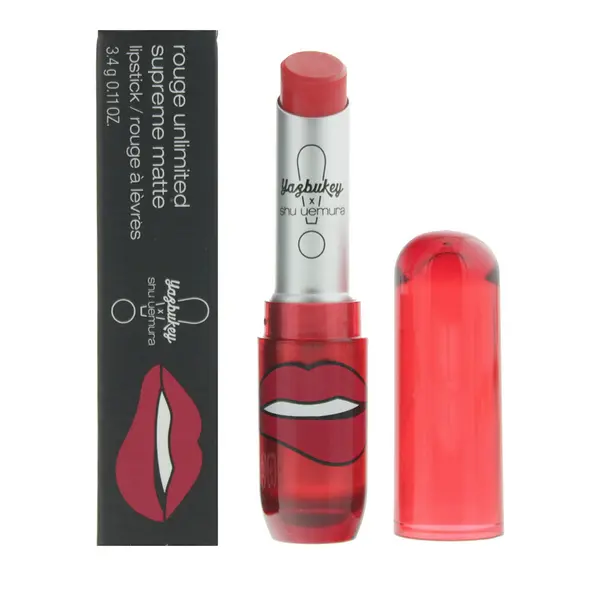 Shu Uemura Rouge Unlimited Supreme Matte Yazbukey Yaz Red Lipstick 3.4g
