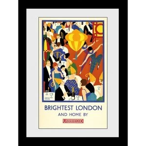 Transport For London Brightest London 2 60 x 80 Framed Collector Print