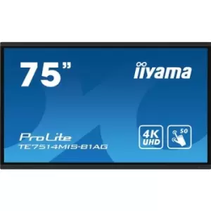 iiyama TE7514MIS-B1AG Interactive flat panel 190.5cm (75") LCD 3840 x 2160 pixels WiFi 24/7