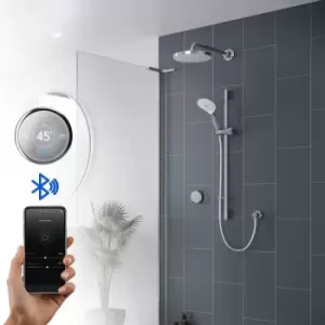 Mira Activate Digital Shower Twin Outlet Head Bathroom Gravity Pumped Rear Fed