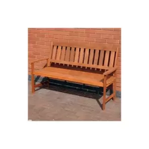 Kingfisher - 3 Person 149cm Wide Traditional Wooden Garden Bench Seat
