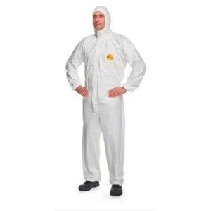 DuPont Easysafe Coverall Hooded Medium White