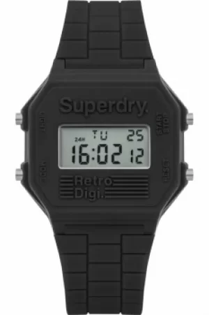 Mens Superdry Retro Digi Alarm Chronograph Watch SYG201E