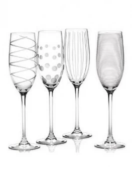 Cheers Flute Glasses ; Set Of 4