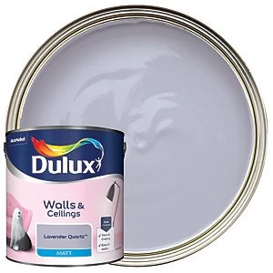 Dulux Walls & Ceilings Lavender Quartz Matt Emulsion Paint 2.5L