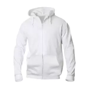 Clique Mens Basic Full Zip Hoodie (3XL) (White)