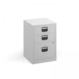 Bisley A4 home filer with 3 drawers - white BPFA3WH