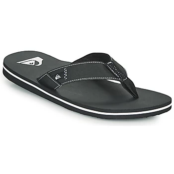 Quiksilver MOLOKAI ABYSS mens Flip flops / Sandals (Shoes) in Black,12