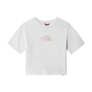 The North Face Cropped Graphic T-Shirt - White