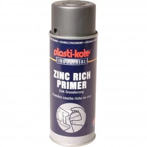 Plastikote Industrial Primer Aerosol Spray Paint Zinc 400ml