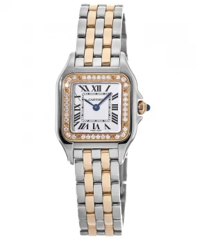 Cartier Panthere de Cartier Steel and 18kt Rose Gold Small Womens Watch W3PN0006 W3PN0006