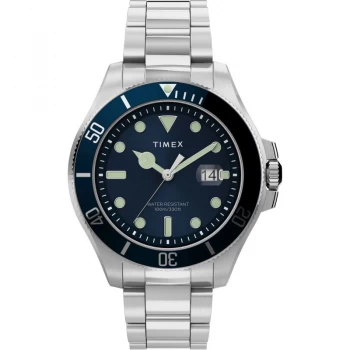 Timex Blue And Silver 'City Collection' Watch - TW2U41900