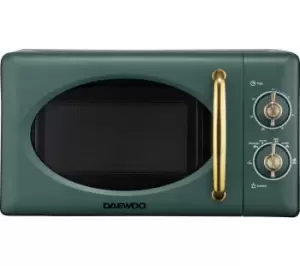 Daewoo Emerald SDA2464 Solo Microwave - Green & Gold,Green