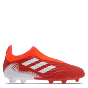 adidas Copa Sense.3 Laceless Firm Ground Boots, Red/White/Orange, Size 4