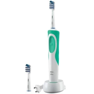 Braun ORAD12PLUSTZ Oral-B Vitality Plus TriZone Electric Rechargeable Toothbrush - White / Green