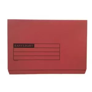 Document Wallet Full Flap Foolscap 270gsm Red (Pack 50) 45418DENT