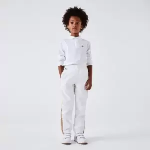 Kids' Lacoste Regular Fit Petit Pique Polo Shirt Size 14 yrs White