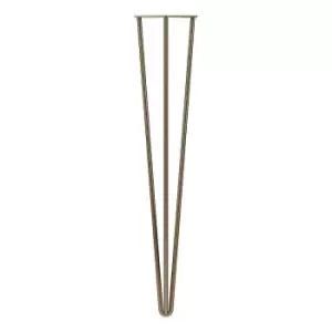 Rothley 710Mm 3 Pin Hairpin Leg Antique Brass Set Of 4