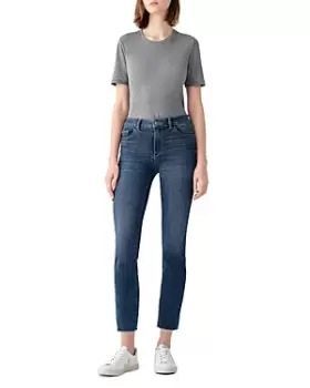 DL1961 Mara Mid Rise Ankle Straight Jeans in Chancery